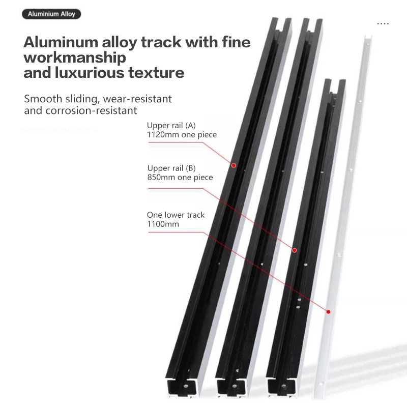 Slide Rail Cloakroom Master Bedroom Invisible Sliding Flat Door Track Hardware Internal Push Bus Door Sliding Door