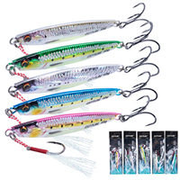 Goture Metal Jig Fishing Lure 40g 60g 80g Trolling Hard Bait Cast Hook Swimbait Wobbler Pike Spoon Carp Spinner Sea Tackle Bait