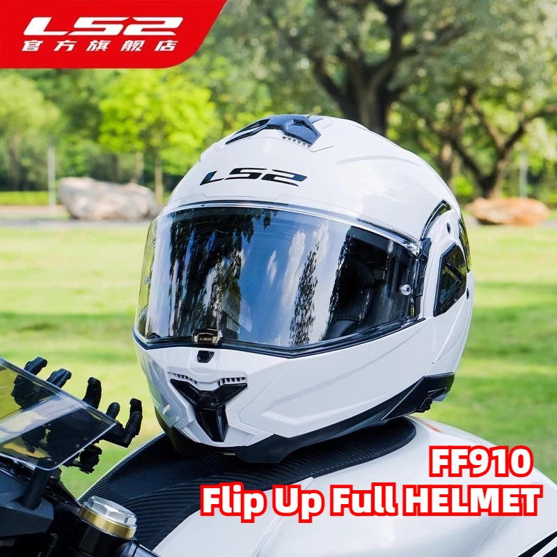 

LS2 FF910 Advant II Flip Up Full Helmets Double Lens Sun Visor Casco Casque Capacete Motorcycle Helmet Modular Double Visor ECE