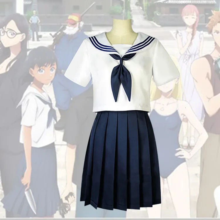 

Anime Summer Time Rendering Cosplay Kofune Mio Women Costume