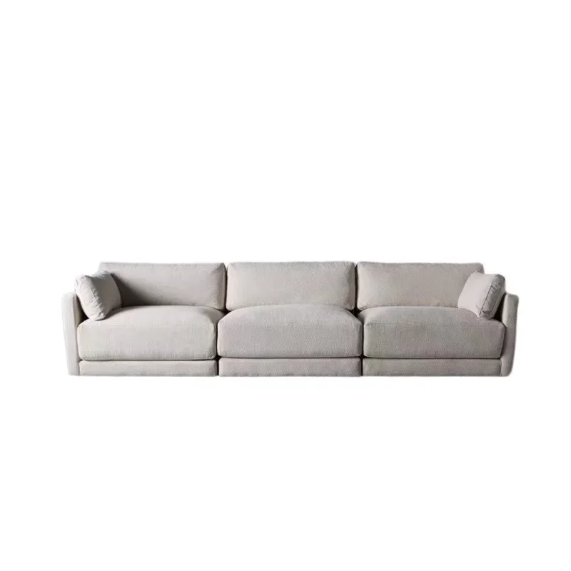 

Italian minimalist, Scandinavian modern wabi-sabi wind size apartment living room ins Internet celebrity fabric sofa