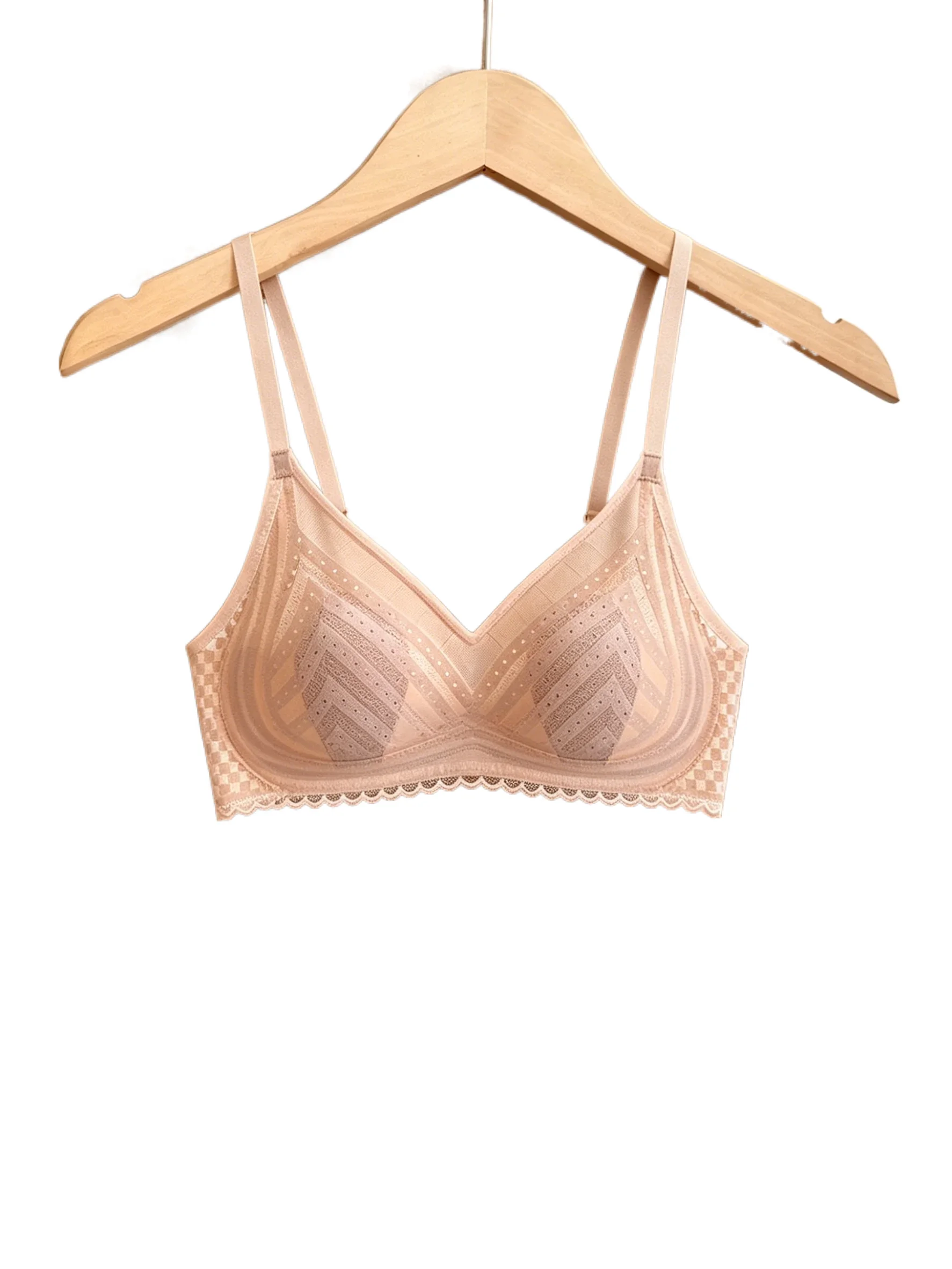 Lace KUCLUT Bra Thin Design Breathable Women's Underwear Gather Large Chest Make Small Cup Rabbit Ear Lace Design for Side ...