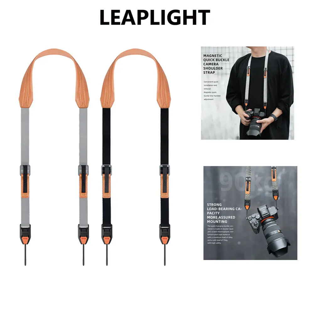 

LEAPLIGHT Магнитный быстросъемный плечевой ремень для камеры с высокой несущей способностью 90 кг Ремешок для камеры Canon Sony DSLR Camera