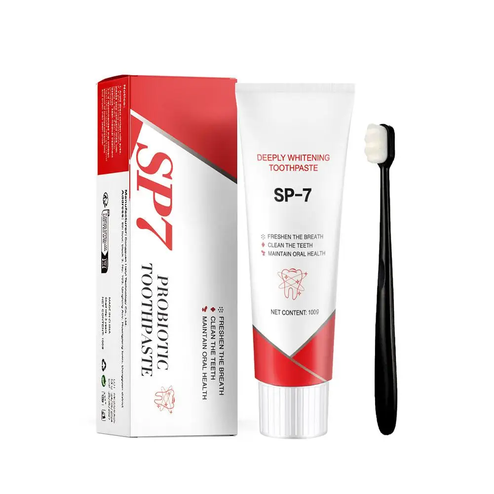 SP-7 Probiotic Toothpaste Oral Health Refreshing Breath Care Remover Cleaning Teeth Toothpaste Whitening Odor Teeth K8Z6