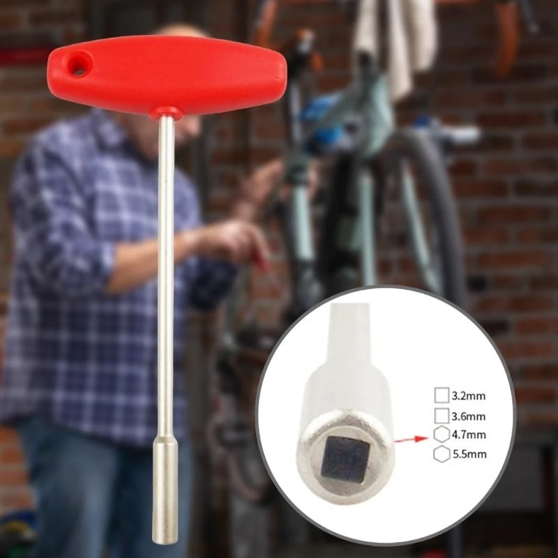 652F Compacts Bicycles Spoke Tool Bike Flywheels Removal Tool Bike Maintenances Tool for Efficient Wheel Adjustments