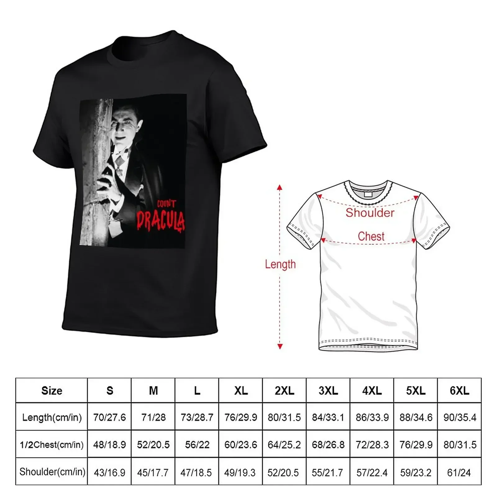Count Dracula T-Shirt anime clothes sublime quick drying mens graphic t-shirts hip hop
