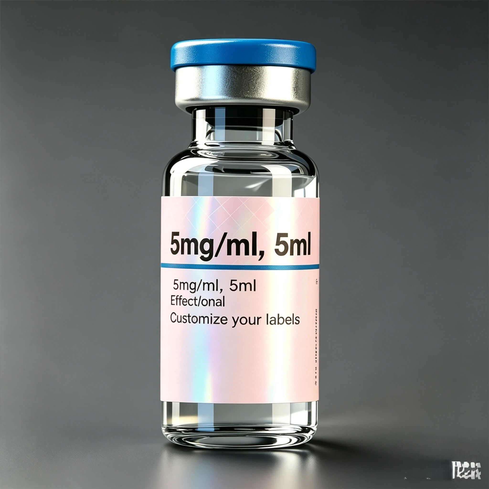 Custom Private Brand Decals HD Waterproof Vinyl Stickers for 3ml 5ml 10ml Peptide Supplement Skincare Vial Bottles