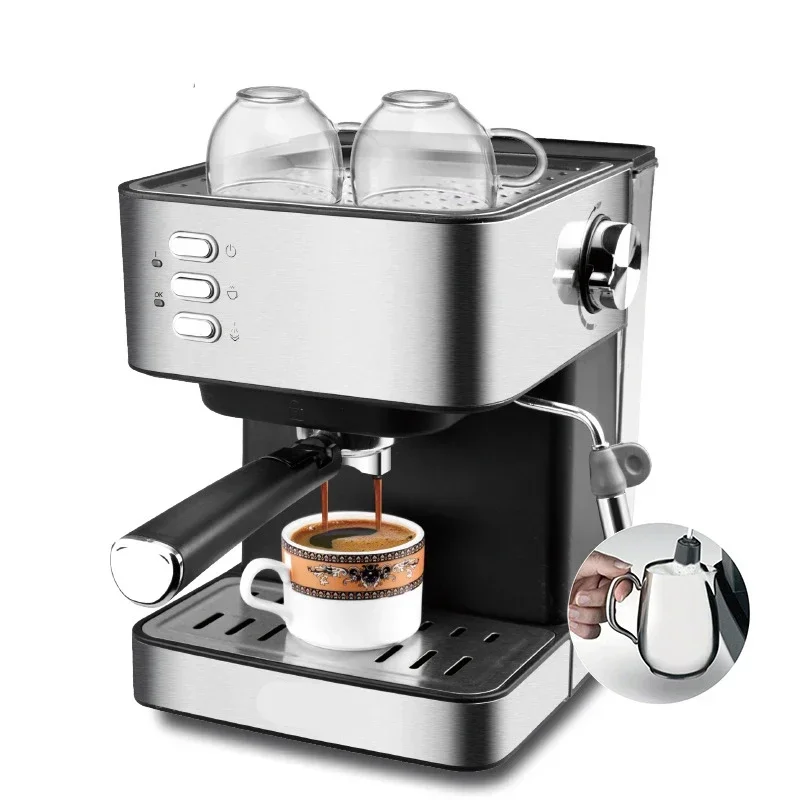 

Upgrade Electric Espresso Semi-Automatic Steam Wand Milk Froth Machine Integrated Coffeemachine High Pressure Pump Fast Extracti
