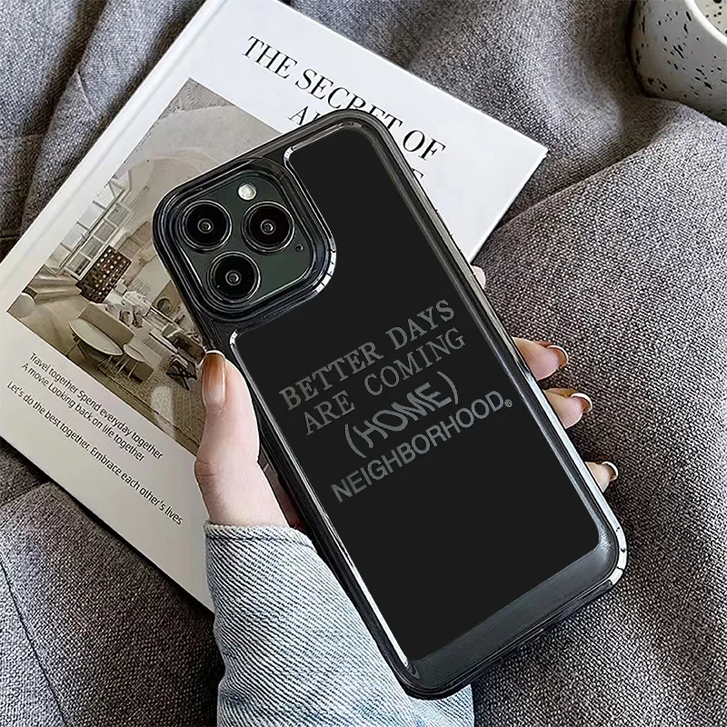 Fashion SEA Hollow Out Case For Iphone 11 12 13 14 15 Pro Max Clear Space Shell 15 Plus X XR XS Max Acrylic Shockproof Cover