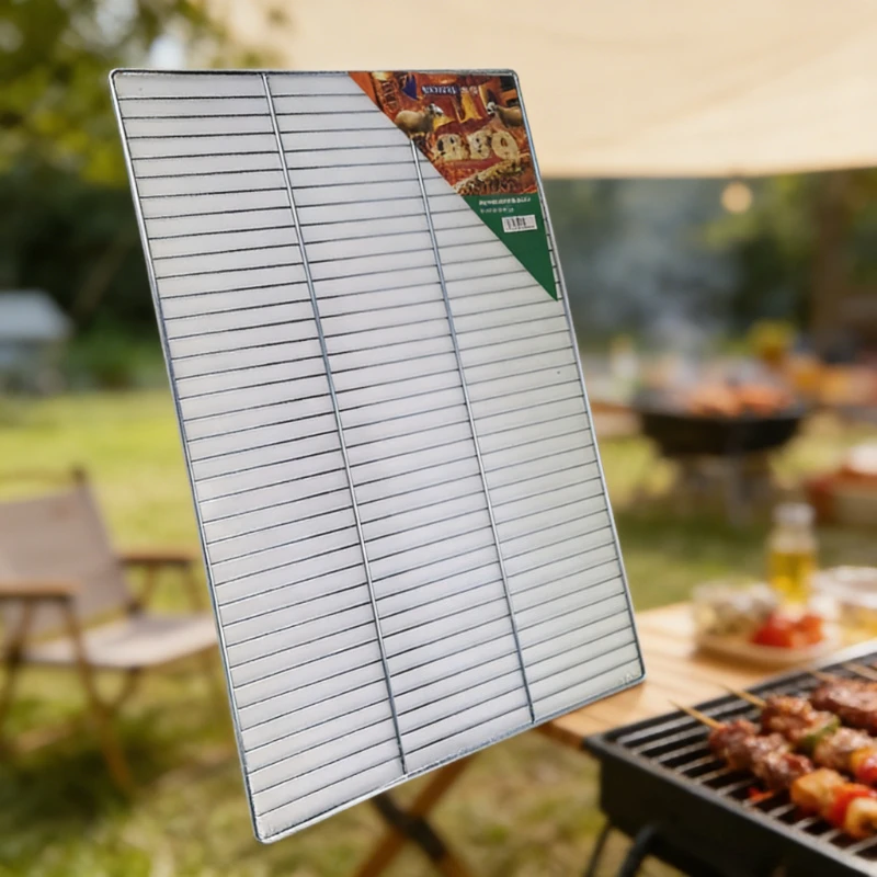 Thickened Reinforced Square Wire BBQ Grill Mesh Fit for Grill Commercial Baking Cooling Net Outdoor Barbecue Accessories