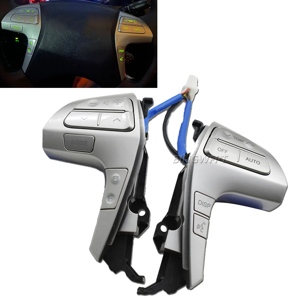 84250-06180 لتويوتا هايلكس فيجو كون 2 * 35 2011-2015 عجلة القيادة الجديدة بلوتوث زر التحكم الصوتي التبديل