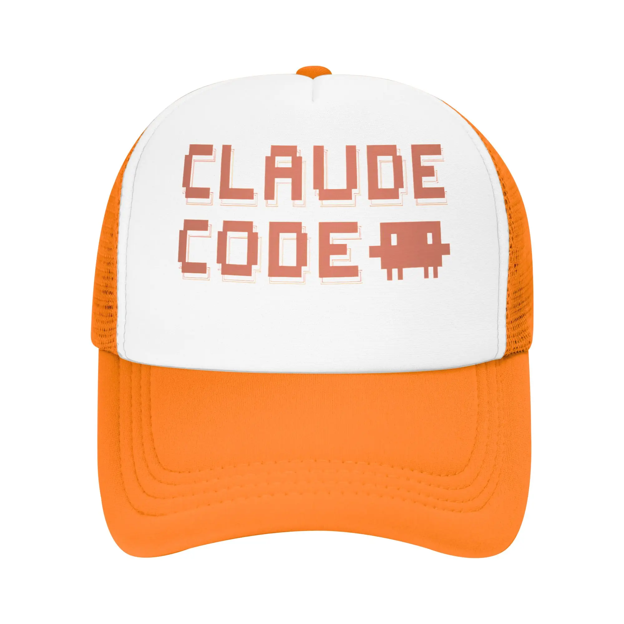 Claude Code Mesh Foam Trucker Hat Trendy  Summer Outdoor Mesh-back Baseball Cap Adjustbale For Casual Wear