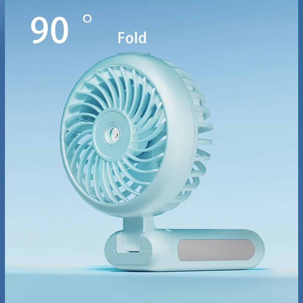 

Портативный ручной вентилятор для запотевания Персональный вентилятор для распыления водяного тумана Вентилятор Складные мини-вентиляторы для охлаждения Батарея 3-скоростной