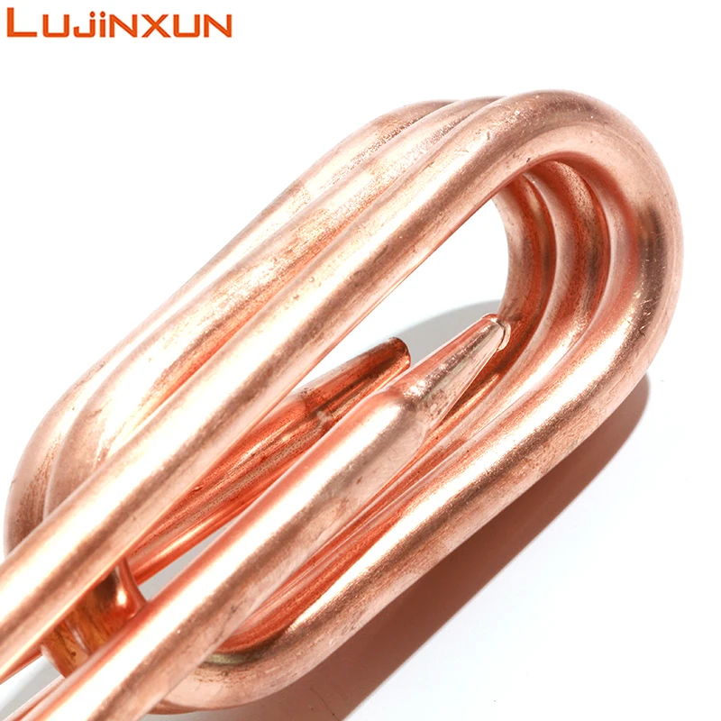 LUJINXUN Electric Heating Element 220V Boiling Water heater 2KW/3KW Red Copper Tube Flange/Disc 63mm