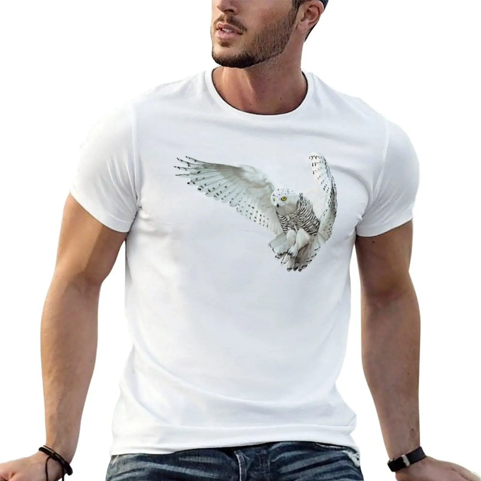 

T-Shirt Snow t designer Attack Owl for man t shirt man shirt