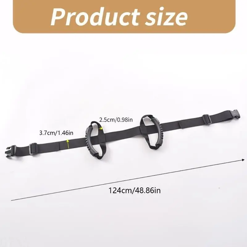 

G7NA Safe Motorcycle Passenger Waist Strap Adjustable Not Slip Belt for Bike ridings