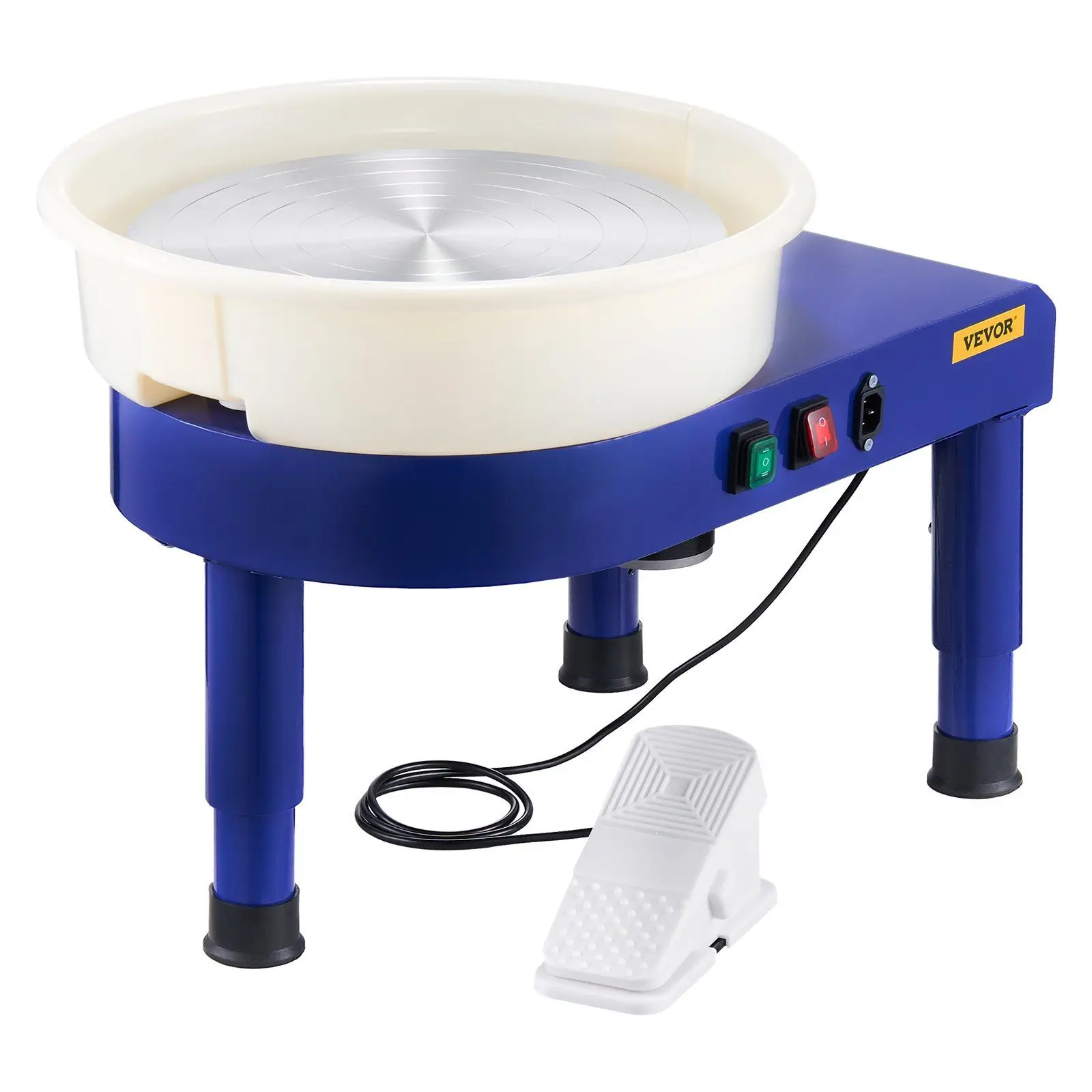 Pottery Wheel 14 in Ceramic Wheel Machine 60-300 RPM Speed Adjustable Blue