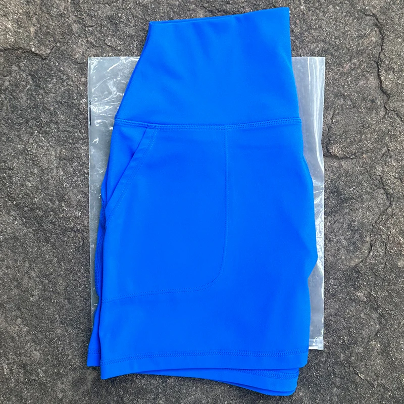 Solid Color Women\'s Sports Yoga Shorts Women\'s Casual Sports Shorts Hip Lifting Fitness Shorts, High Waisted Pocket Shorts