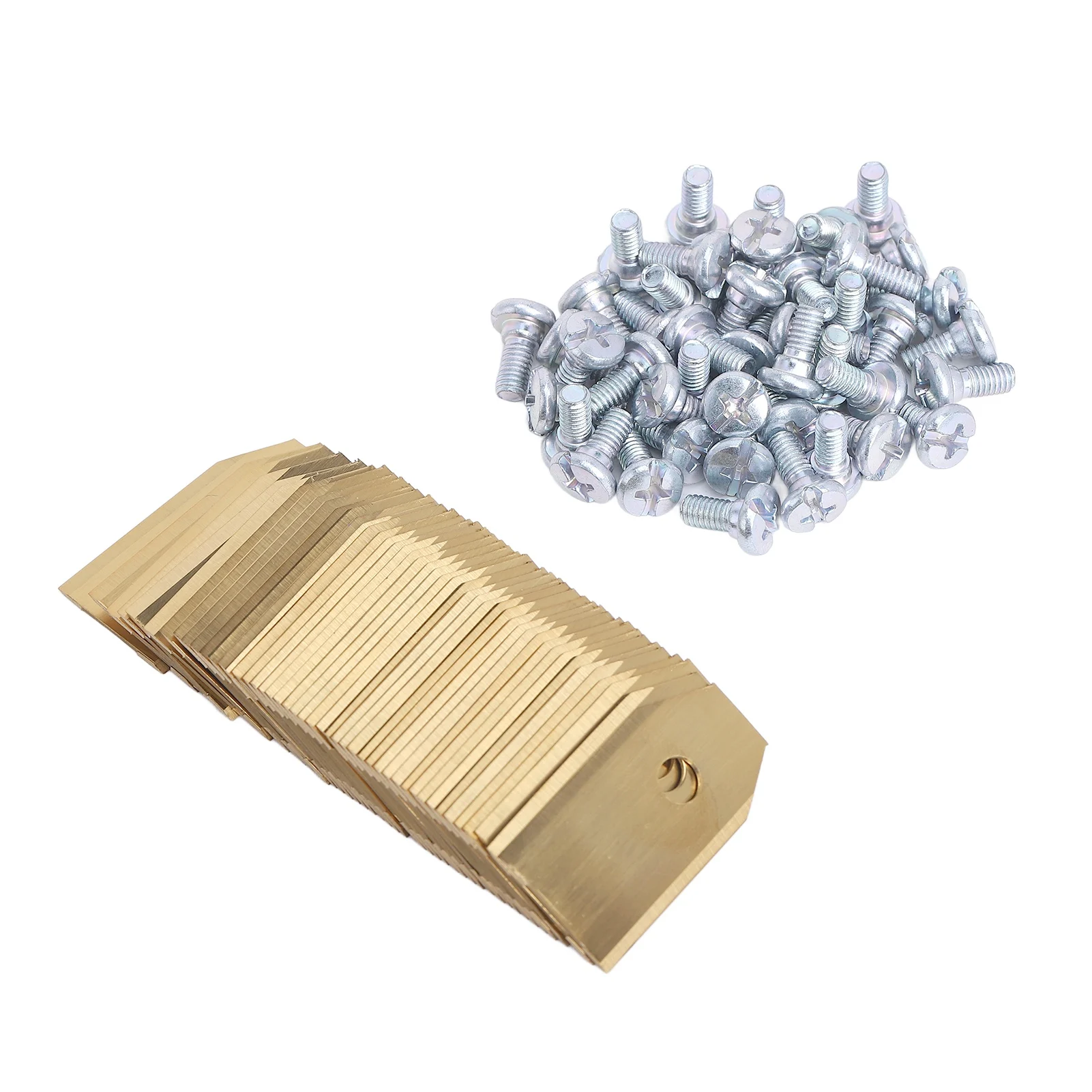 Robot Mower Blades Replacement Golden Stainless Steel Garden Mowing Blade for Husqvarna 45pcs Lawn Robot Blade