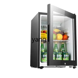 CX Frozen to Keep Fresh Small Refrigerator Transparent Glass with Lock Ice Bar Office Household Hotel