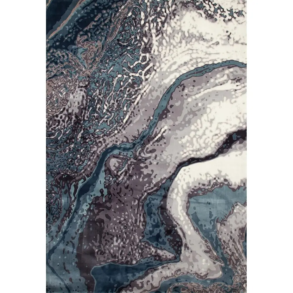 

Geode Woven Area Rug, 7'10 x 10'10, Aqua, Gray, Mushroom Brown