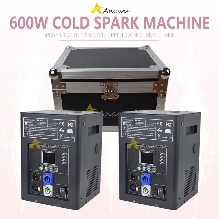 

No Tax 2Pcs NEW 600W Cold Spark Firework Machine For DJ Wedding Celebration Dmx And Remote Control Spark Fountain Sparkular