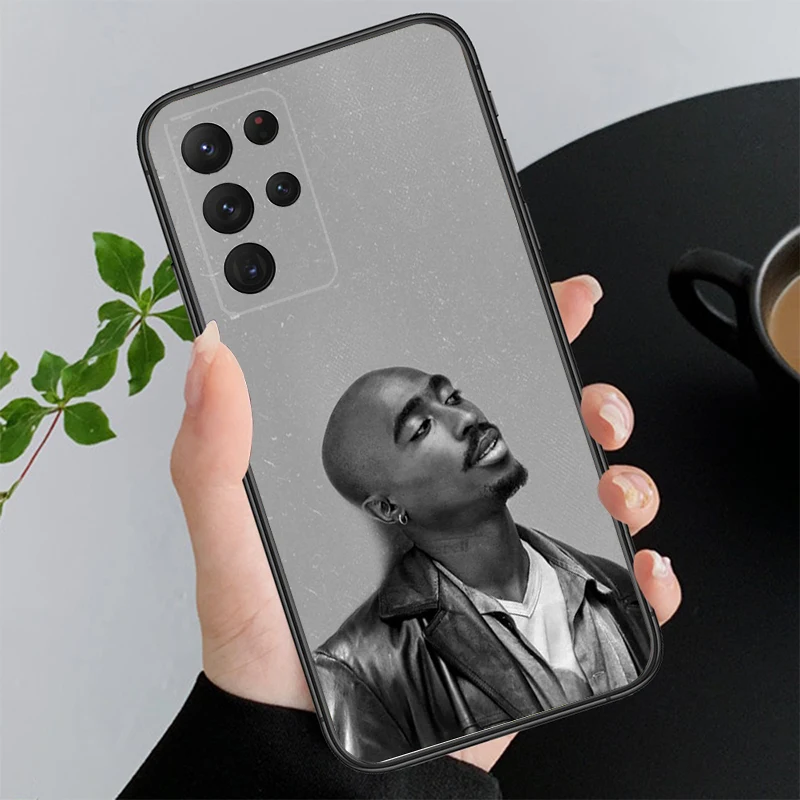 Phone Case for Samsung Galaxy A35 A55 A54 A15 A25 A05s A05 A22 A24 A52 A33 A34 M34 M14 M54 M23 Tupac 2pac Singer Case