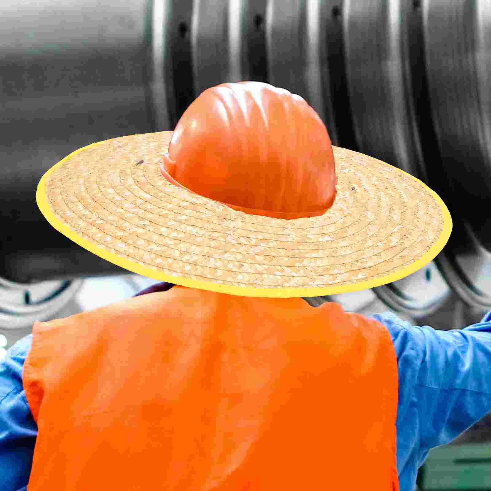 2 шт. занавеска каска солнцезащитный козырек соломенные аксессуары пшеничный козырек для мужчин солнцезащитный козырек