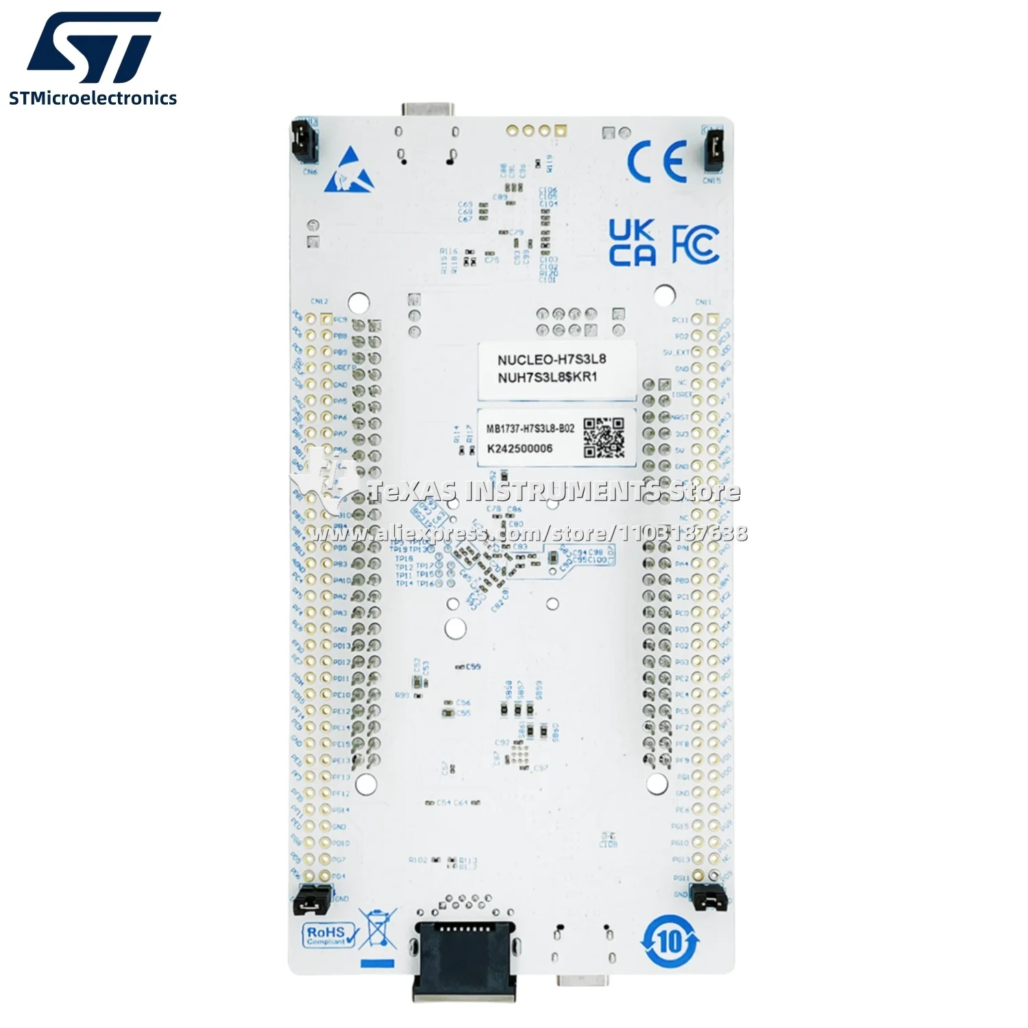 TI Oficial】NUCLEO-H7S3L8 STM32 Nucleo-144 development board with