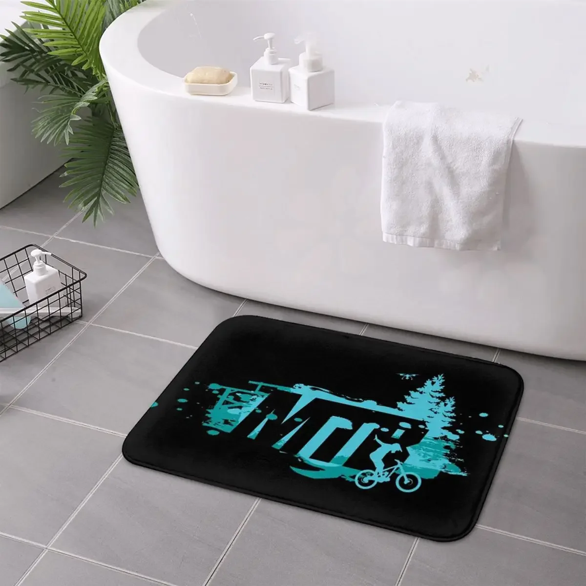 

Коврик для велосипеда MTB, впитывающий, для кухни, прихожей, дома, балкона, напольный, для ног