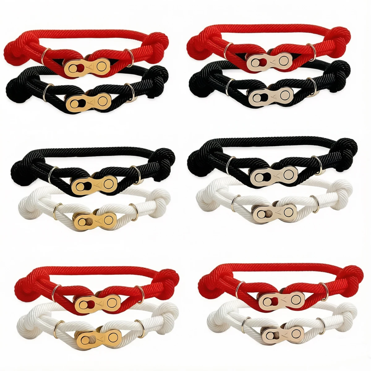 Bicycle Quick‑Release Buckle Milan Rope Bracelet, Adjustable Simple Braided Sports Couple Wristband