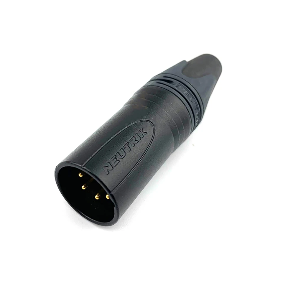 Neutrik NC4MXX-B XLR 4pin Cable Connector,Mic/Camera Audio Connector,4pin XLR Male Connector