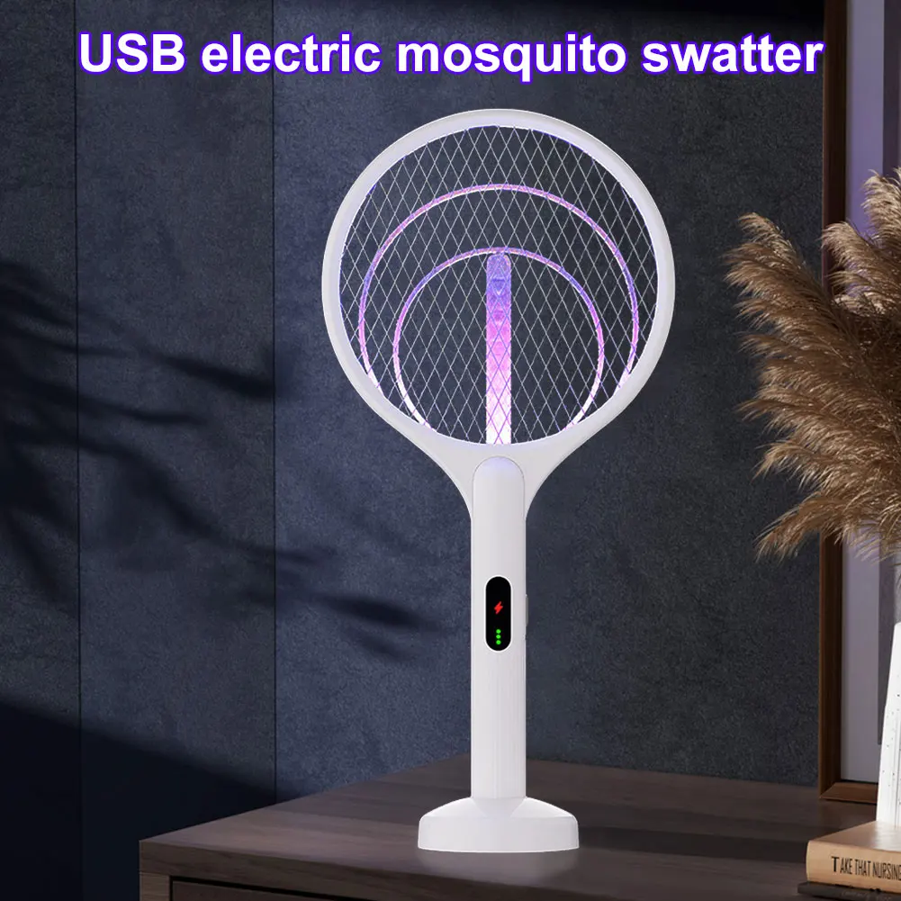 قاتل البعوض الكهربائي القابل للطي ، USB قابل لإعادة الشحن ، منشه الحشرات والطيران المحمول ، فخ المضرب ، مبيد الحشرات للمنزل والخارج