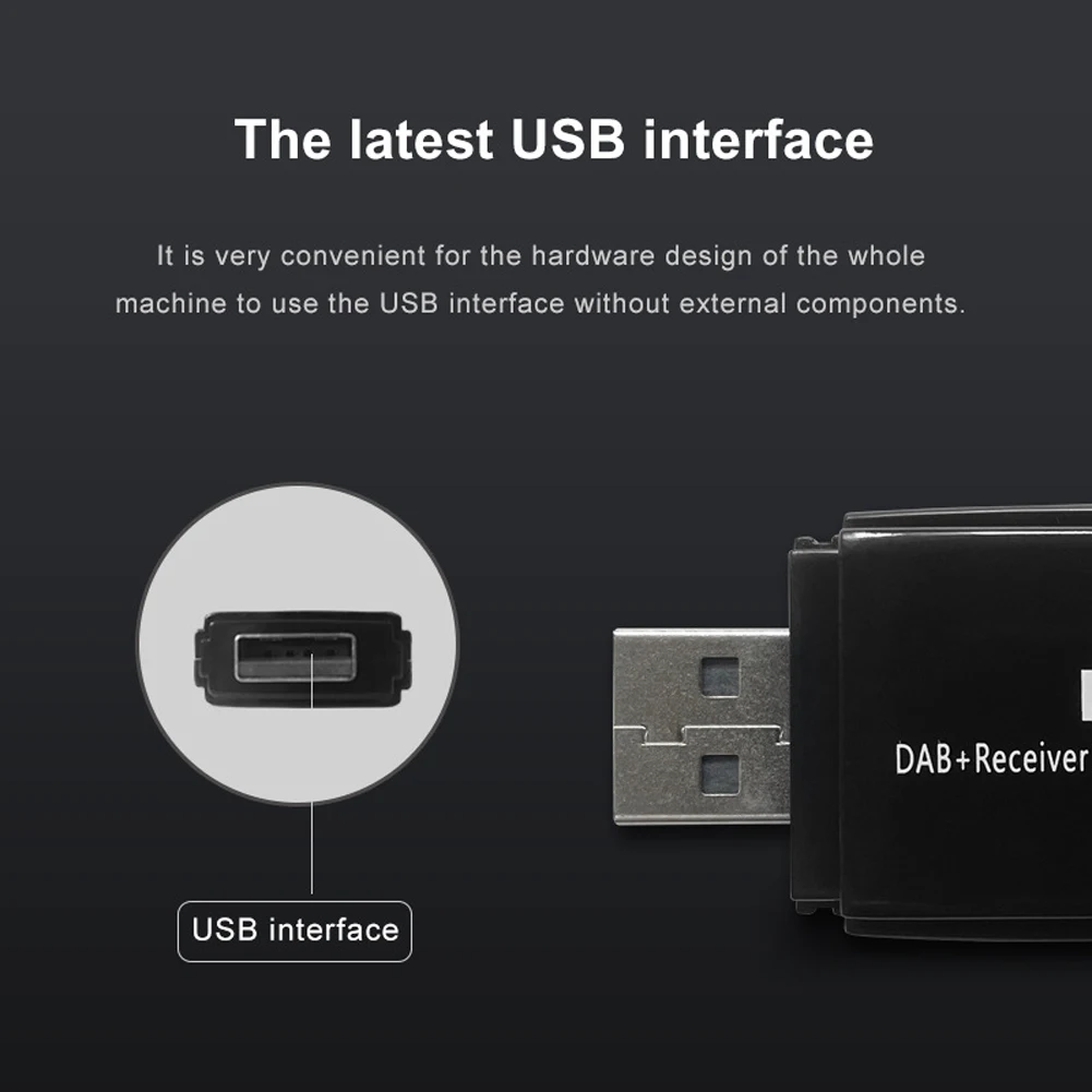 

Car DAB+ Box Antenna Aerial DAB+ Box Radio Receiver Adapter USB Interface Portable for Android 5.1 and Above Car Radio