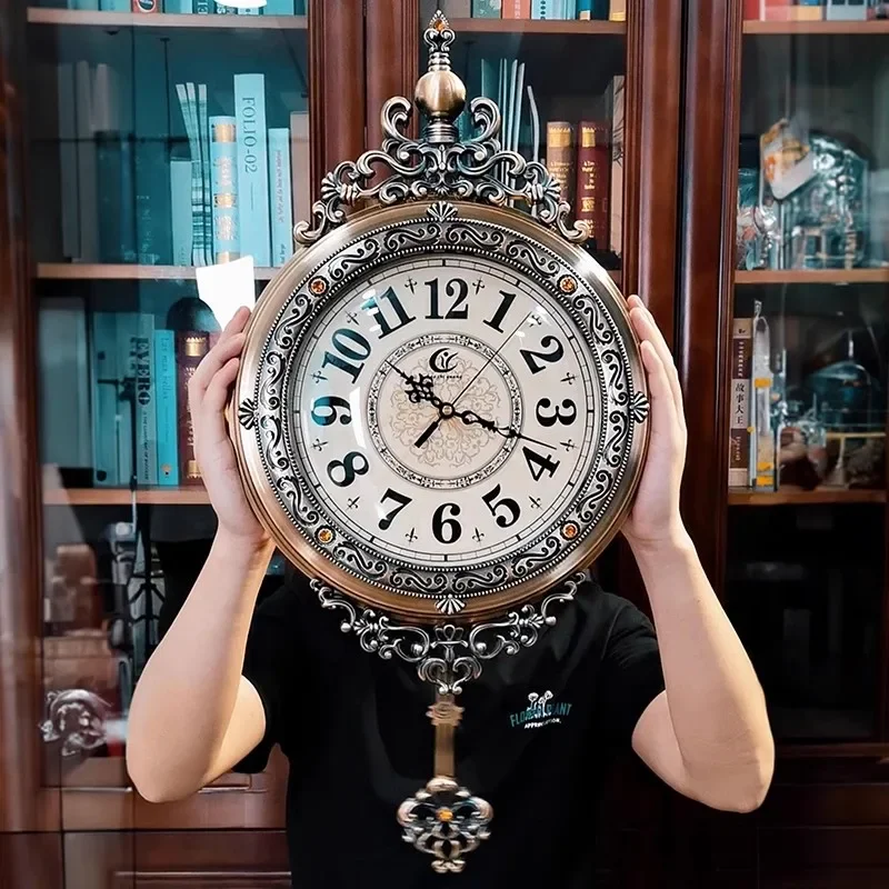 Nordic Restaurant Wall Watch Art Mural Wall Clocks Luxury Digital Vintage Large Interior Aesthetic Reloj Pared Home Decoration