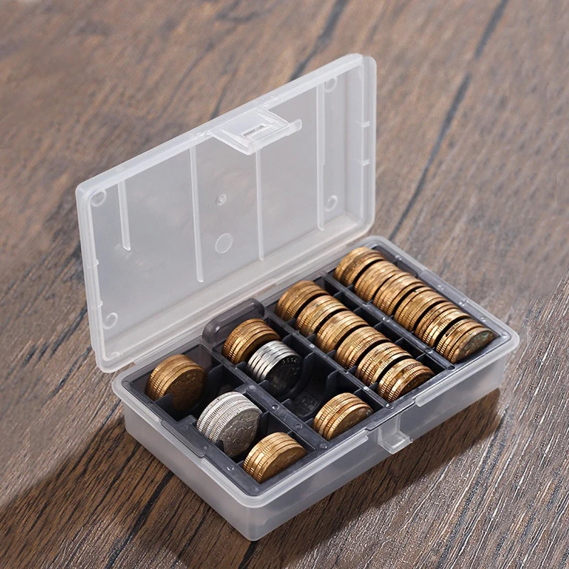 Collectibles Gifts Holder Coin Box Clear Round Coin Cases Storage Capsules Display Cases Protection Organizer