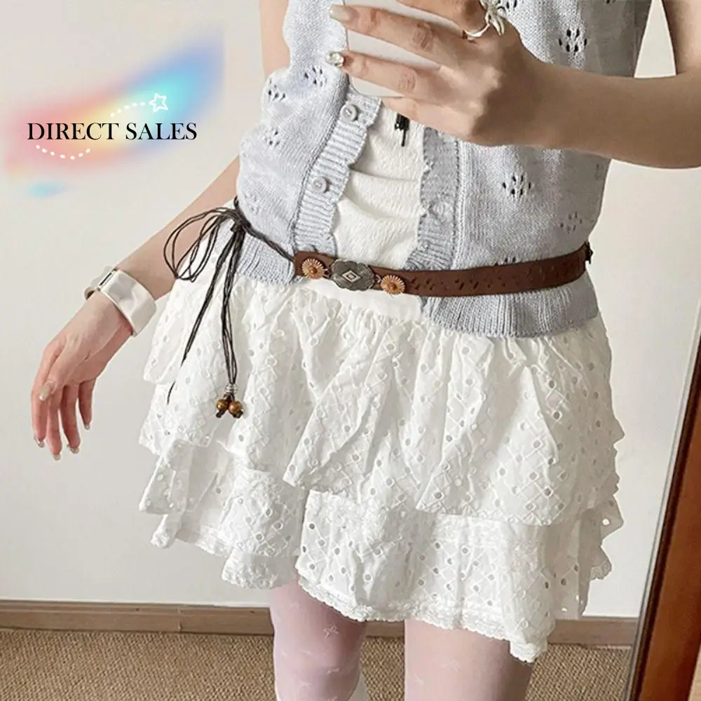 

Elegant Retro Ethnic Style Belt Wax Line Waistband Bohemian Style Waist Chain Jeans Decor Western Denim Women Woven Belt Beach
