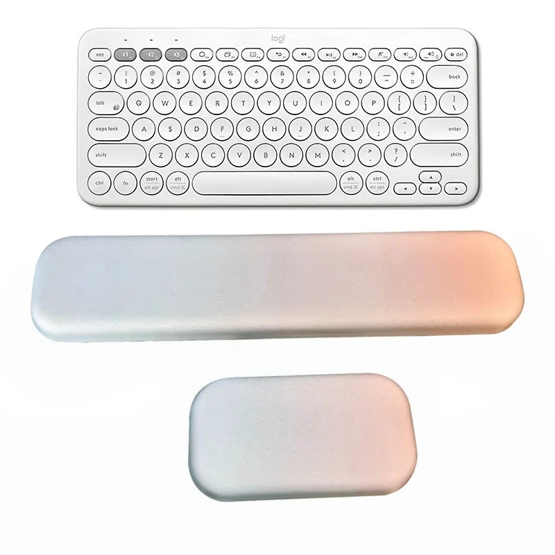 Memory-Schaum-Tastatur-Handballenauflage, quadratische Form, 5 Farbverläufe, ergonomische Unterstützung für Büro und Gaming – Detail 8