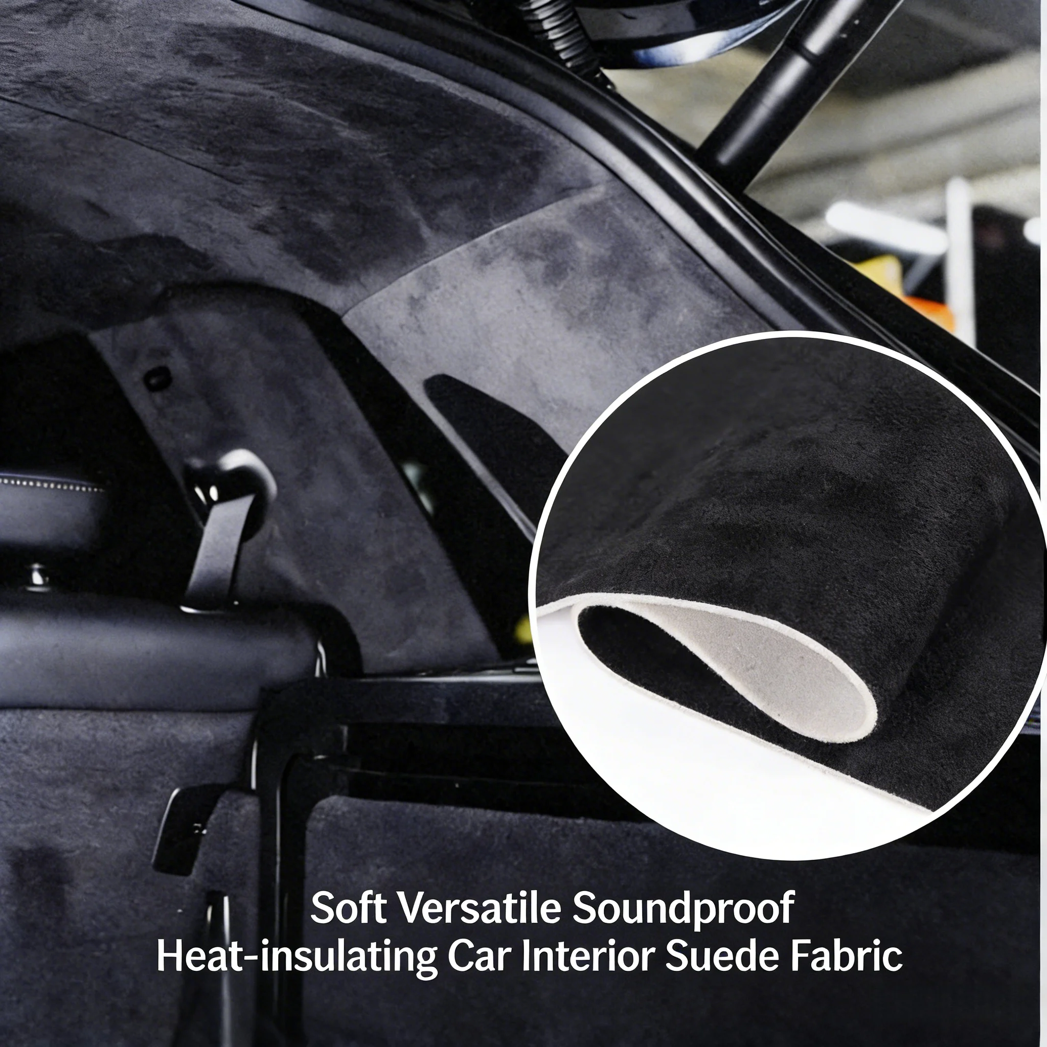 

Suede Car Roof Liner Fabric with Foam Backing for Cars Trim Interior Upholstery Renovations Car Headliner Fabrics Suede Material