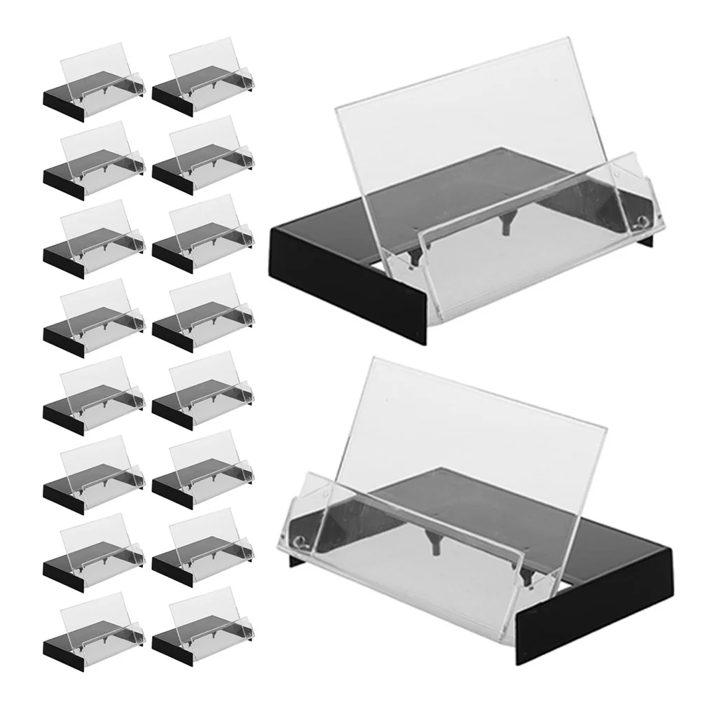 

20pcs Retro Cassette Tape Storage Case Clear Organizer Box For Home Office Audio Collection Display Holder Multifunctional Music