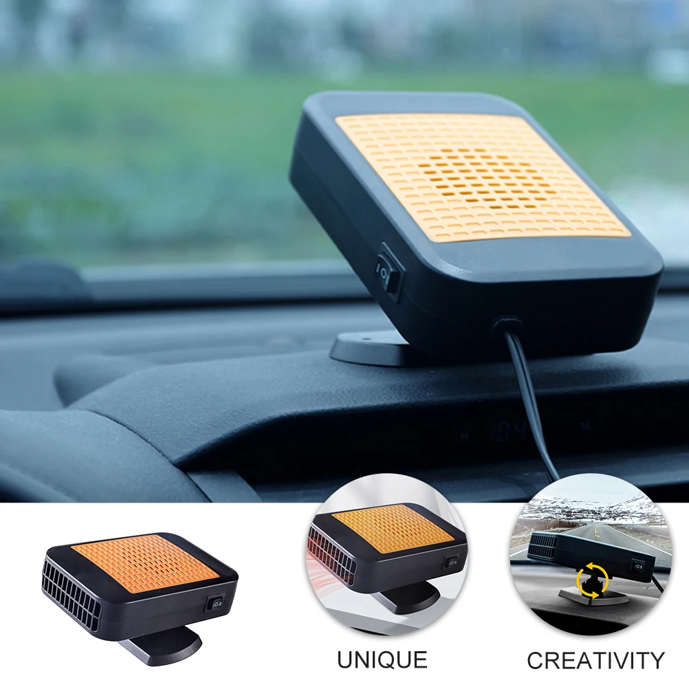 

1 pc Car Heater Vehicle Windshield Heater Portable Adjustable Defroster Demister For Auto Truck Suv Plug Play Compact Size Easy