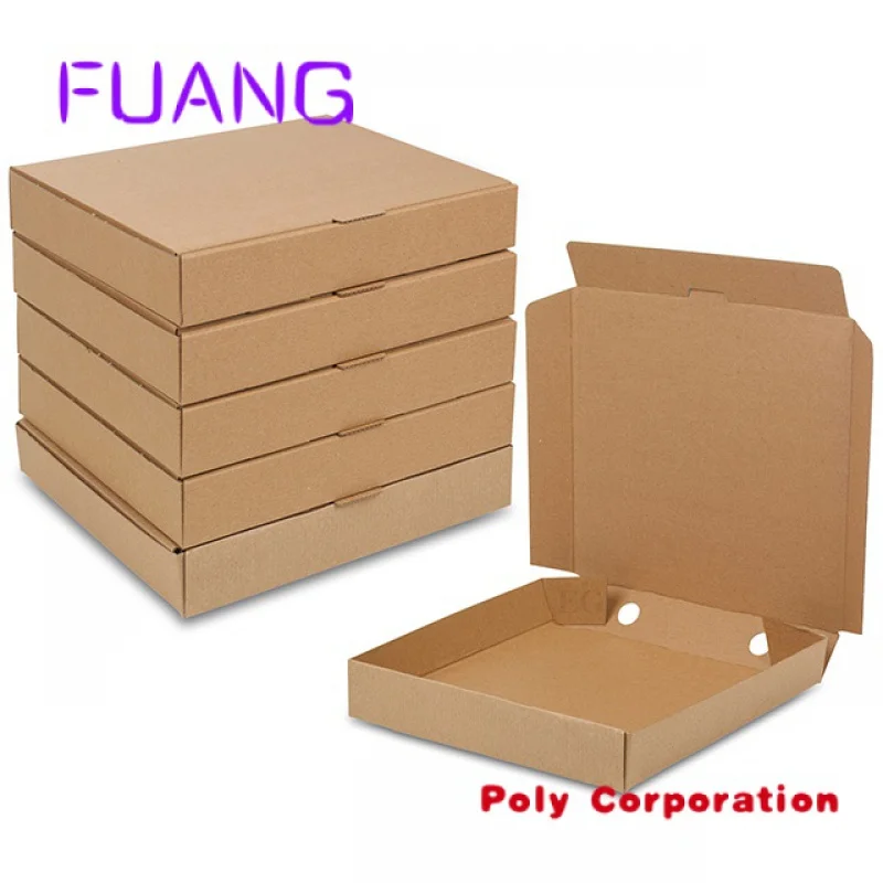 Custom  2023 Custom Logo Printing pizza box corrugated paper reusable pizza packing box