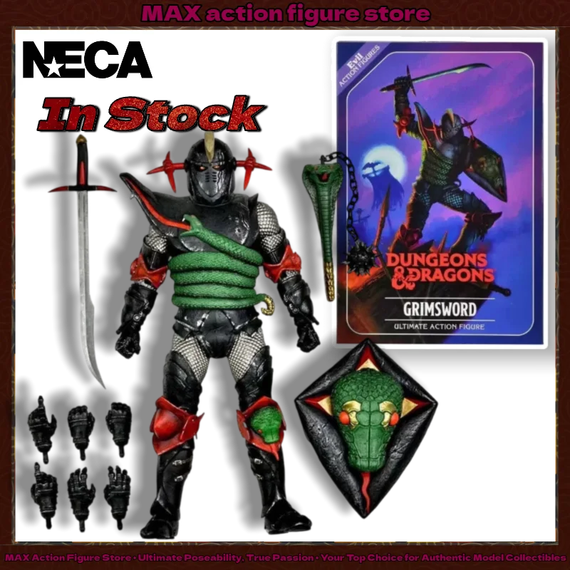In Stock NECA 52270 Dungeons & Dragons Ultimate Grimsword 7 Inch Scale Action Figure D&D Collectible Model
