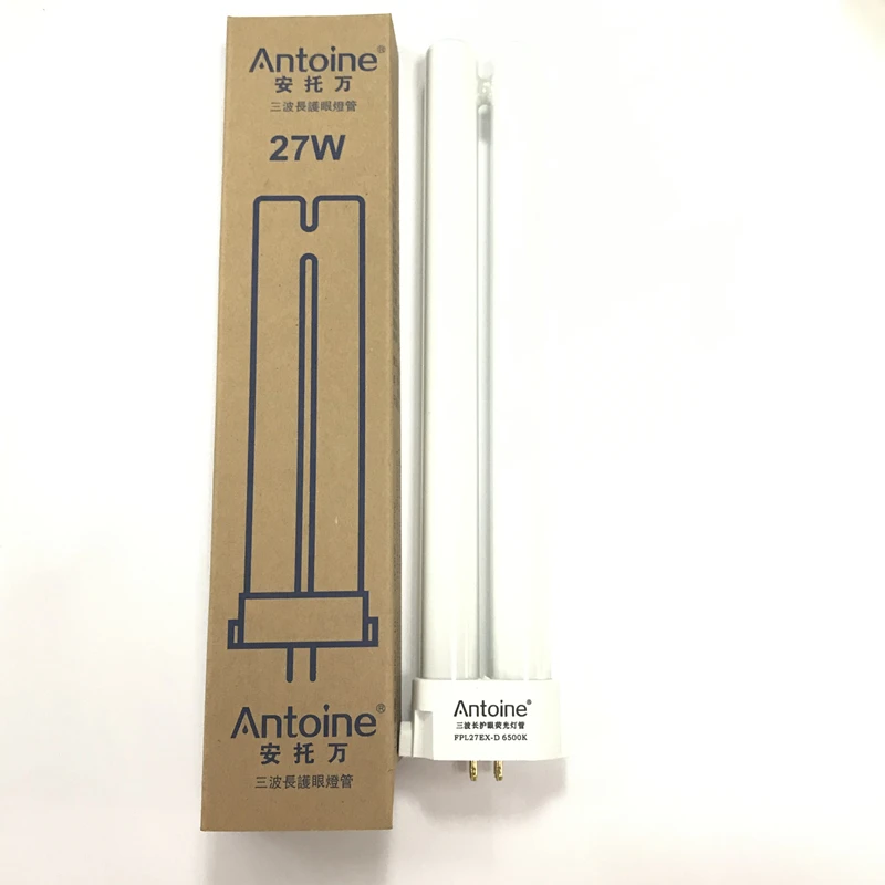 Antoine three-wavelength FPL27EX-D pure white light 27W work inspection product eye protection fluorescent table lamp tube