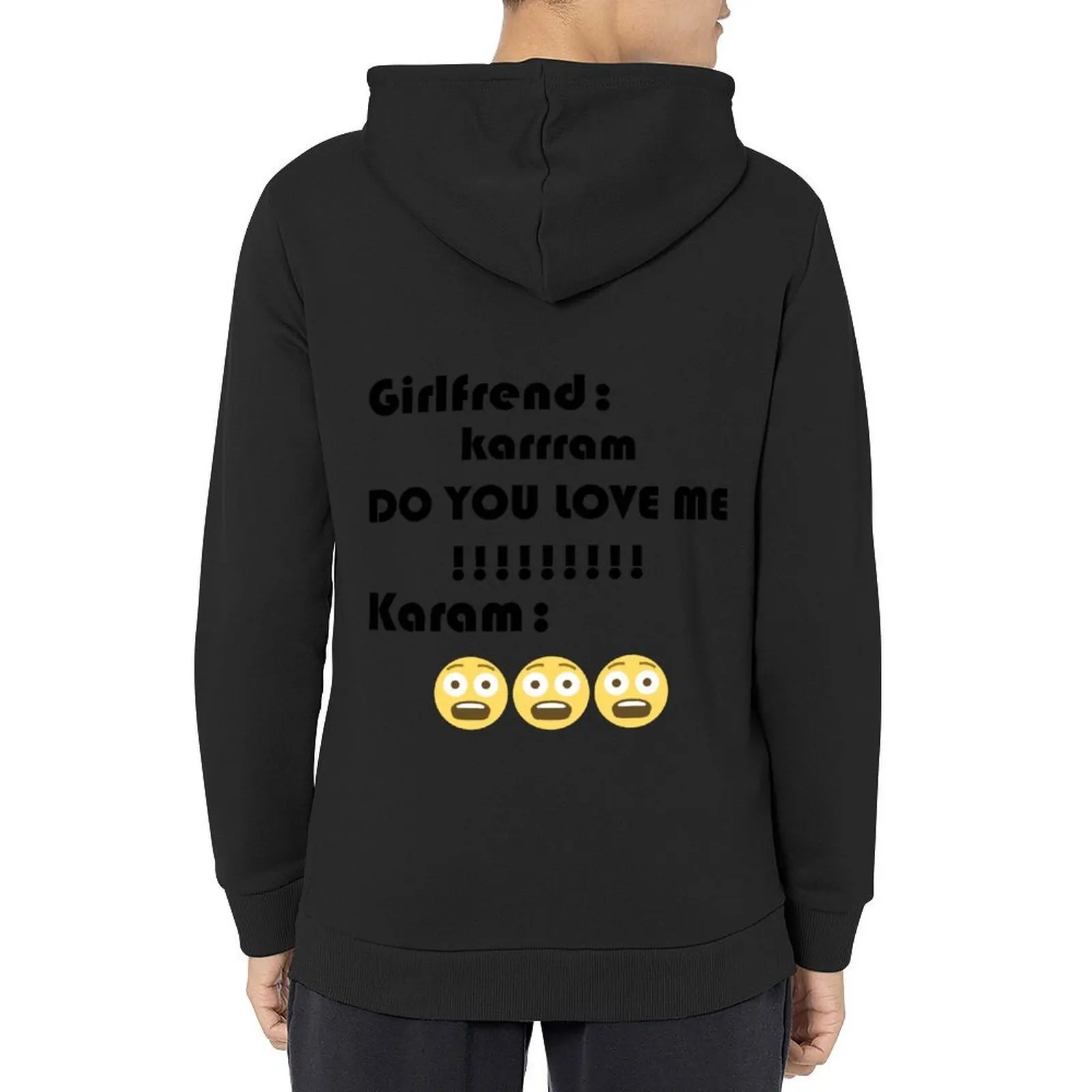 

KARAM DO YOU LOVE ME /STICKER OR T-SHIRT  Hoodie japanese style autumn new products men clothing mens clothes autumn hoodie