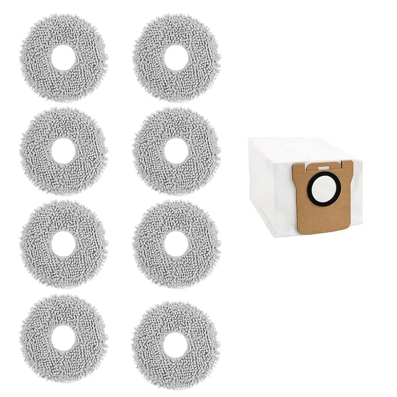 YCOC-8 Pack Mop Pads For Dreame L10S Ultra, Washable Mop Pads Replacement For Dreame L10 Ultra / L10S Pro / L10S Ultra Robot Vac