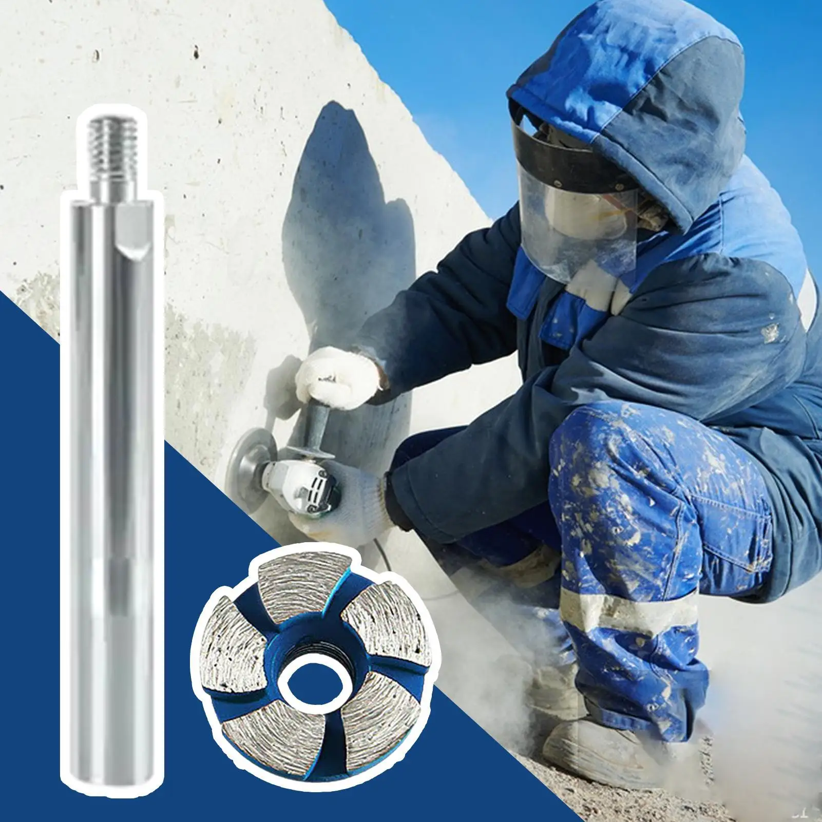 عجلات كأس طحن الخرسانة 2.5 سنتيمتر/0.98in طاحونة الخرسانة الرملي كوب أداة السلطة بت مرفق للجرانيت الصخور Thinset #3