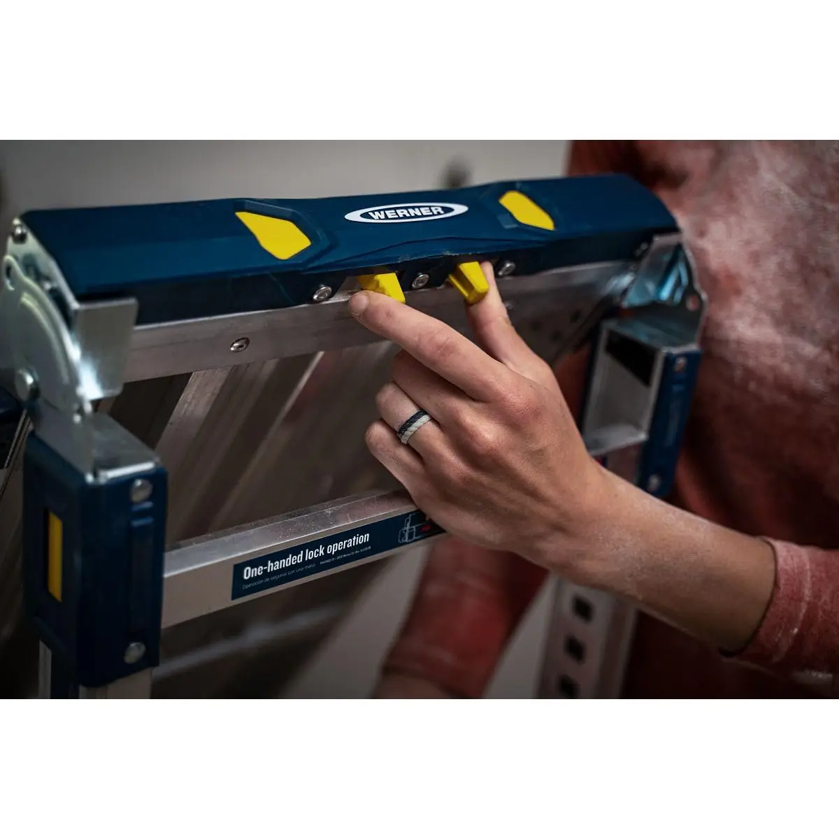 Werner 79023 Verstellbare Pro Arbebühne Work & Access، Silber، Einheitsgröße #3