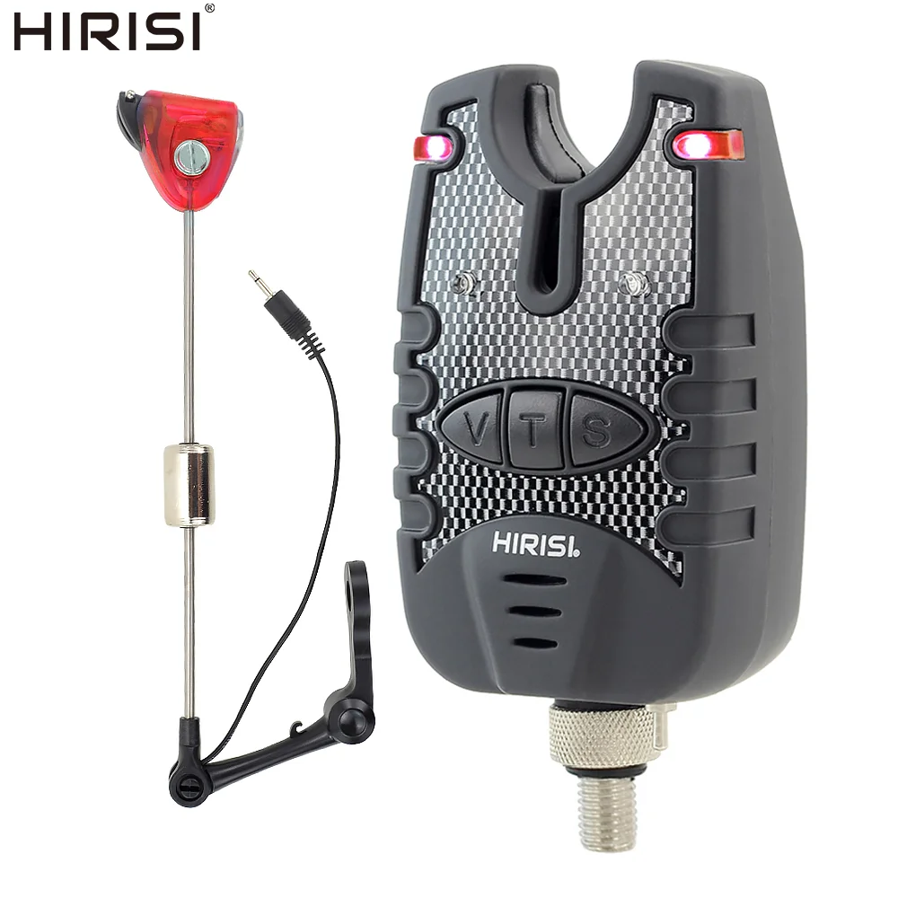 

Hirisi сигнализация поклевки на карпа и светодиодный набор свингеров с регулируемой чувствительностью, водонепроницаемый, прочный для ночной рыбалки, аксессуары