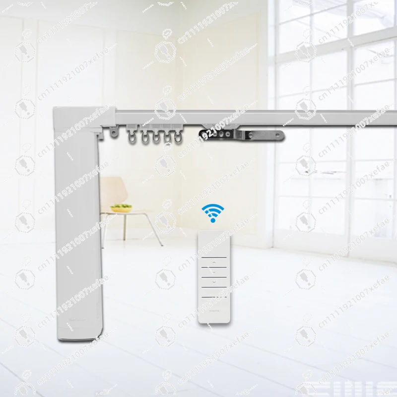

Smart home system can customize aluminum curtain rail Electric curtain rail